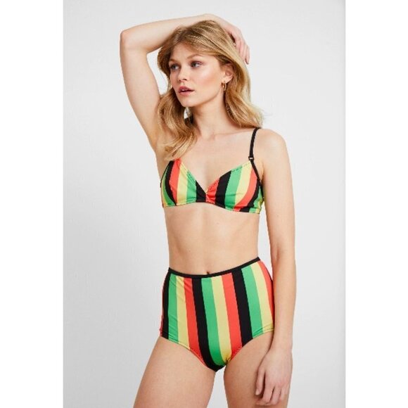 💕SOLID & STRIPED💕 Brigitte Bikini Jamaica Stripe - Picture 4 of 16